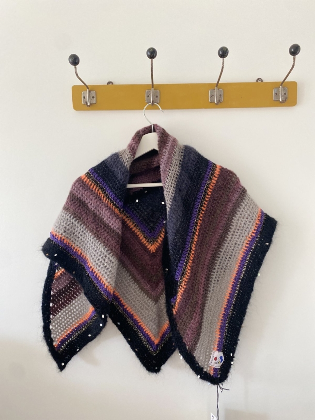 Echarpe triangle en crochet Thelma & Louise  (Nouveau)