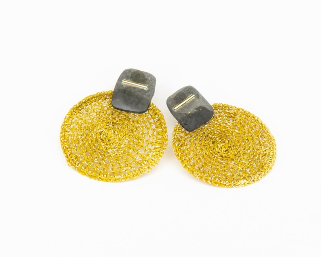 Boucles d'oreilles en crochet et résine Frida (Nouveau)